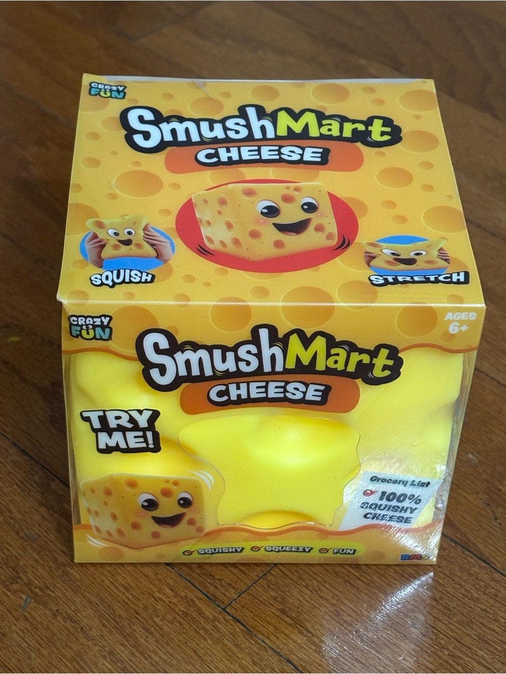 RMS Viral SmushMart XL Cheese Squishy Toy - Bright Yellow